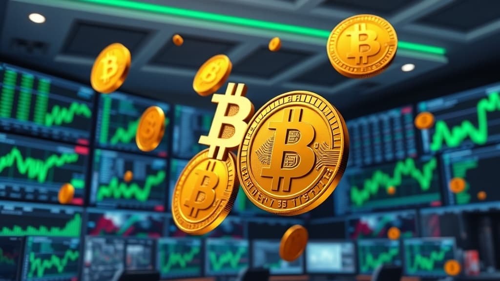 Bitcoin dosegel 82.000 dolarjev, Coinbase vodi rast delnic