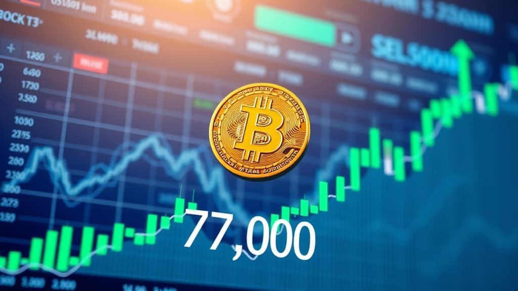 Bitcoin presegel 77.000 dolarjev - analitiki preverjajo trajnost rasti