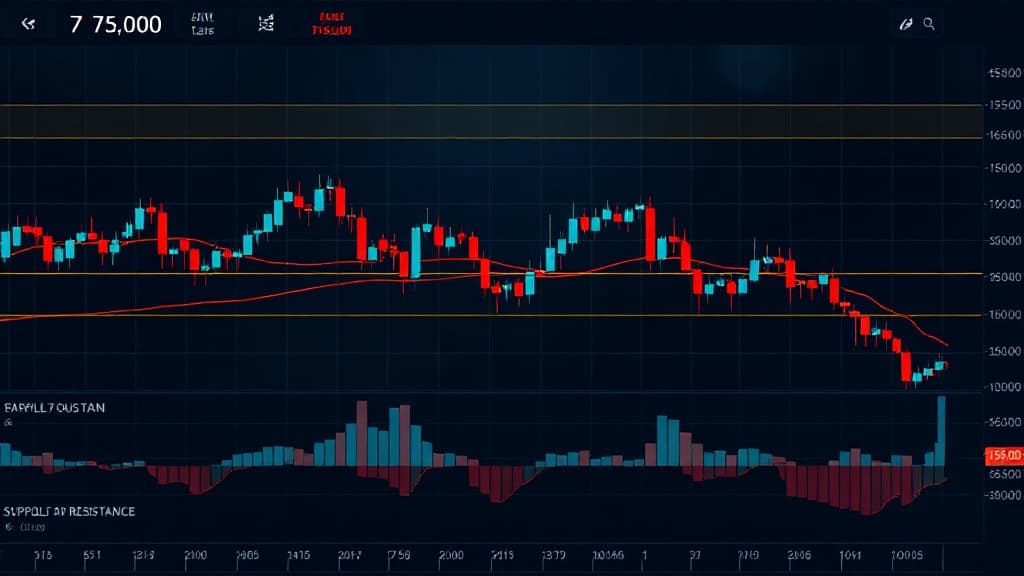 Bitcoin se bori za obstanek nad 75.000 dolarji ob ponovnih znakih medvejega trga