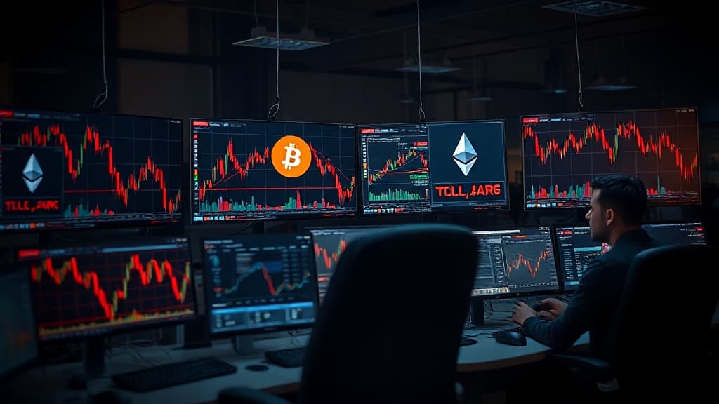 Pametne pogodbe in DeFi tokeni vodijo padce, medtem ko Bitcoin upada četrti zaporedni dan